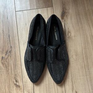 Kelsi Dagger Black Loafers
